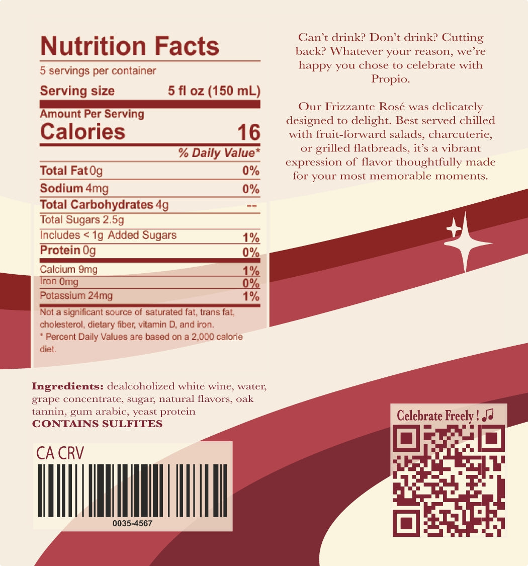 Non-Alcoholic Frizzante Rosé